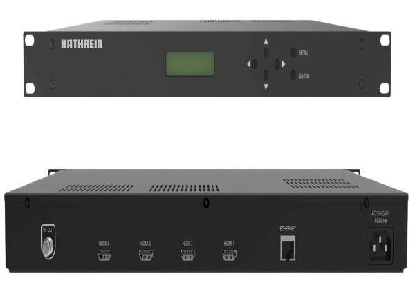 HDMI to rf - 4 inputs - front side