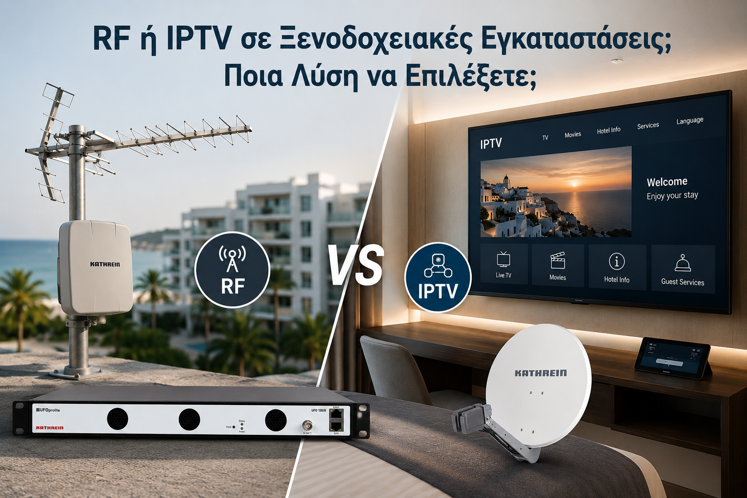 rf vs iptv για ξενοδοχεία και εγκαταστάτες